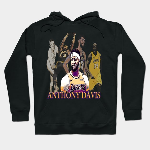 Anthony Davis, Lakers Centers Hoodie by IronLung Designs